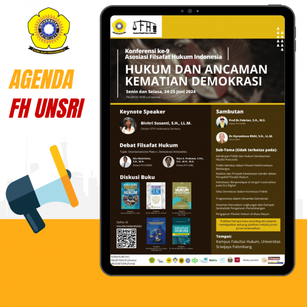 Call for Paper “Konferensi Ke-9 Asosiasi Filsafat Hukum Indonesia”